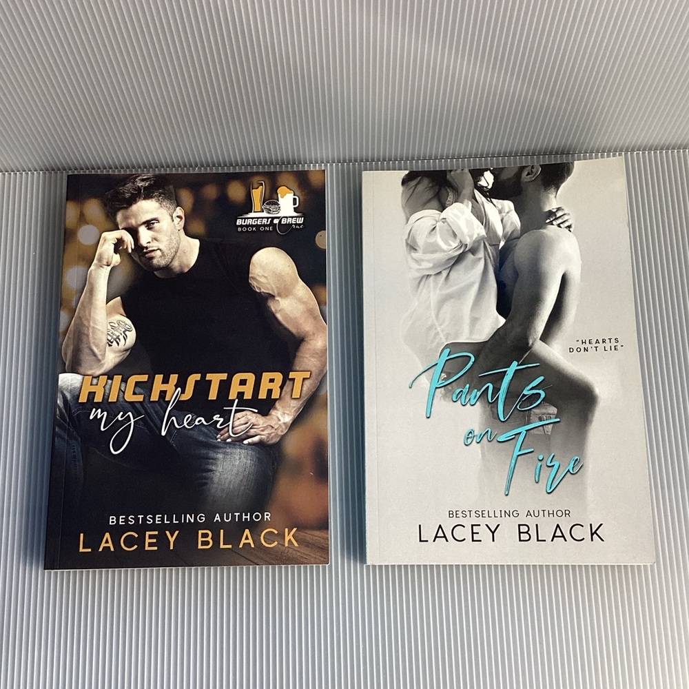 Signed Set of 2 Lacey Black Books